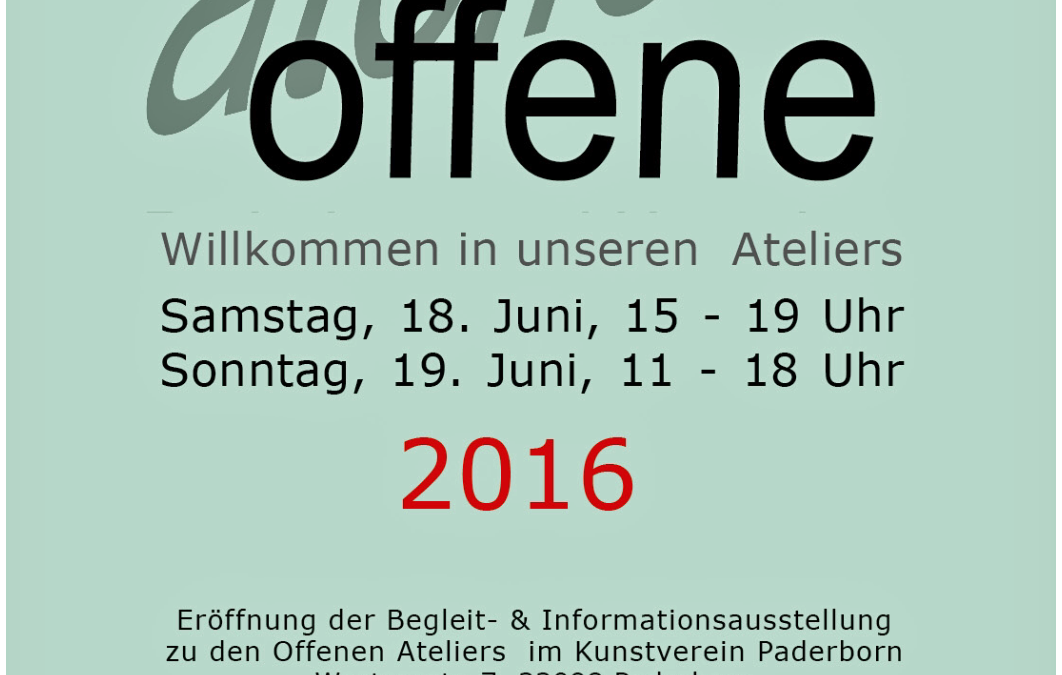 Offene Ateliers Paderborn 2016